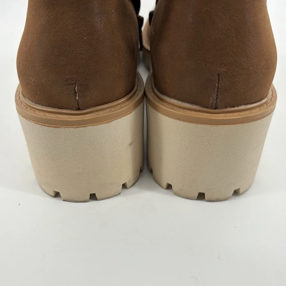 Maurices‎ SuperCush Colby Chelsea Ankle Boots Womens Sz 10 Zipper Brown NEW